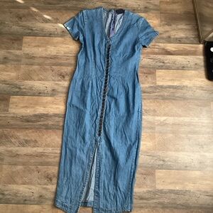 Faded Glory Blue Midi Dress